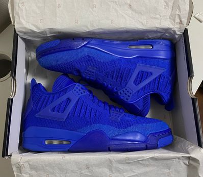 Nike Air Jordan 4 Retro Flyknit "Hyper Royal/Black"
