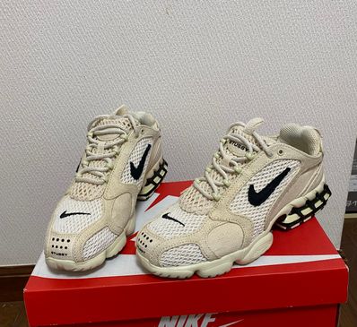 Stussy × Nike Air Zoom Spiridon CG 2 "Fossil/Black"