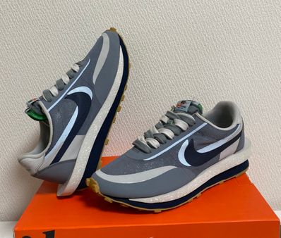 CLOT × Sacai × Nike LD Waffle "Grey Obsidian/Cool Grey"