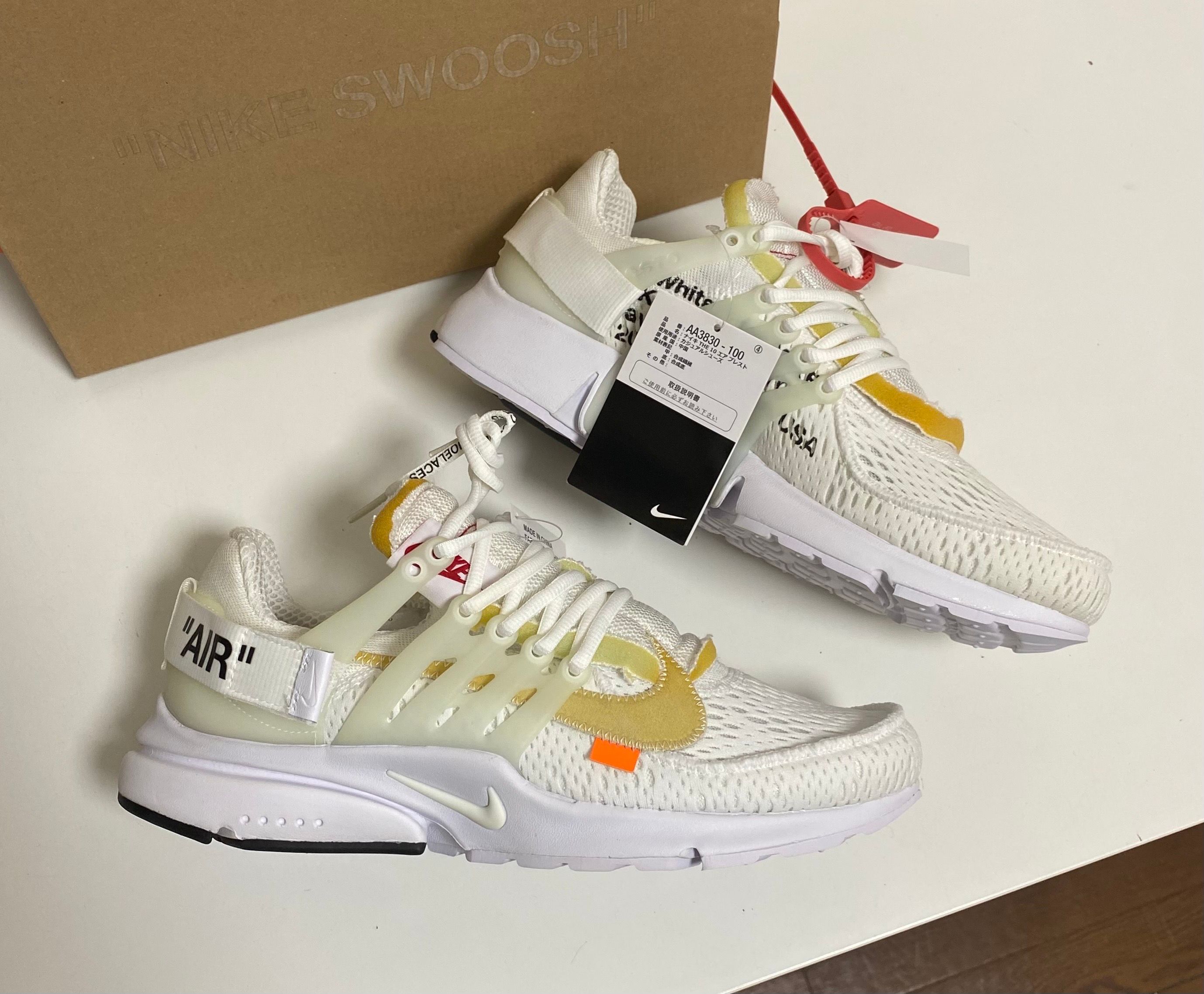 Off-White × Nike Air Presto "White/Black/Cone"