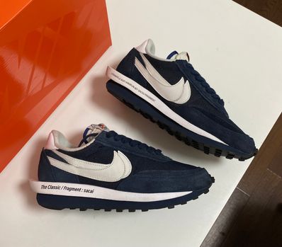 Fragment × sacai × Nike LD Waffle "Blackended Blue"