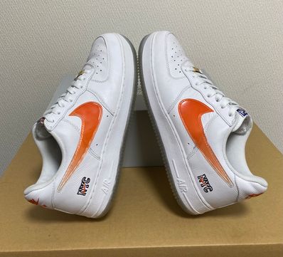 KITH × Nike Air Force 1 Low "White/Rush Blue/White/Brilliant Orange"