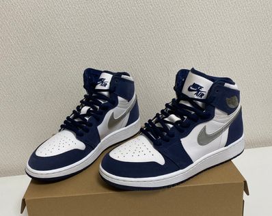 Nike GS Air Jordan 1 High OG CO.JP "Midnight Navy" (2020)(ブリーフケースなし)
