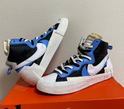 sacai × NIKE BLAZER MID "BLACK / BLUE"