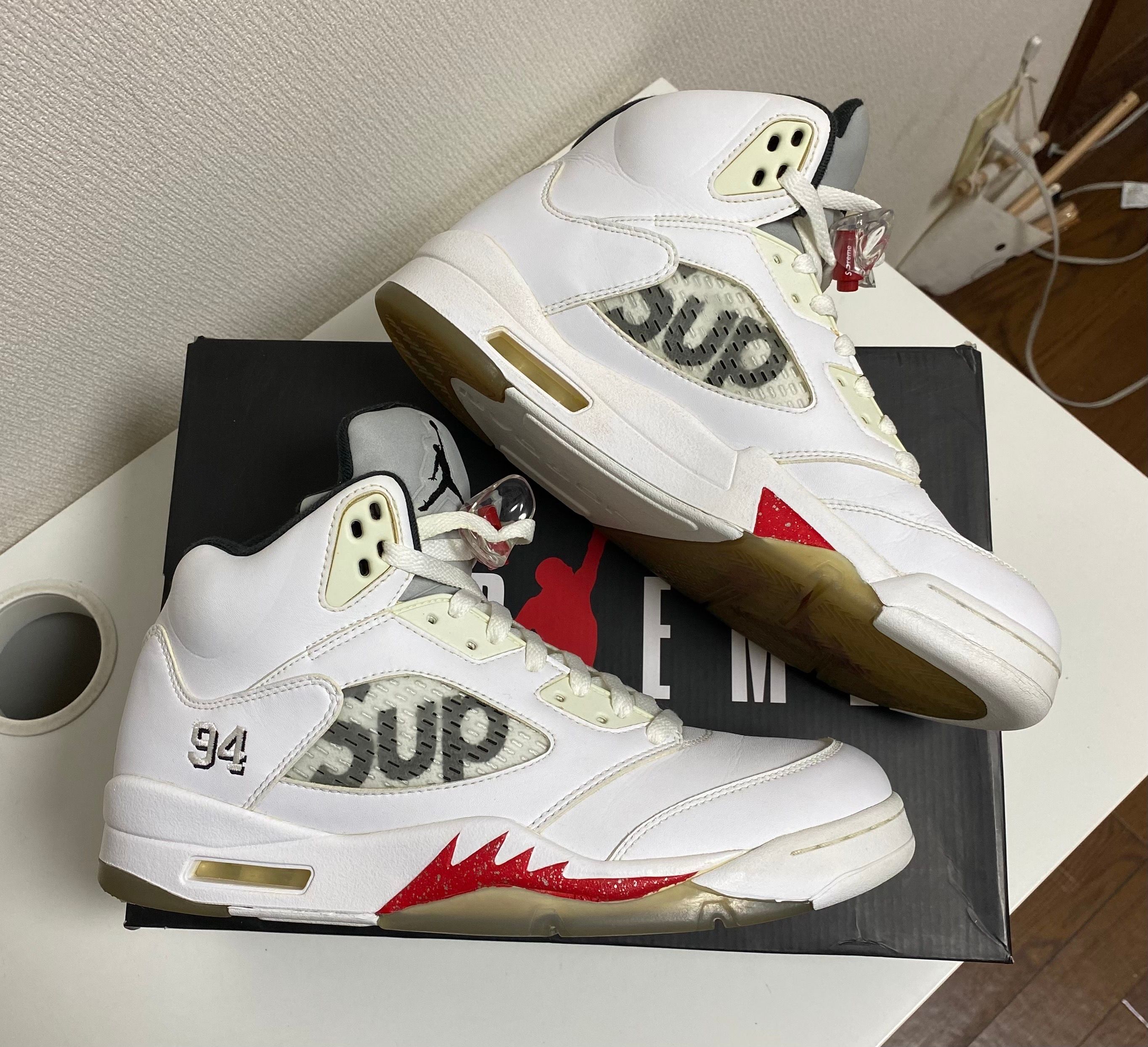 Supreme × Nike Air Jordan 5 Retro "White"