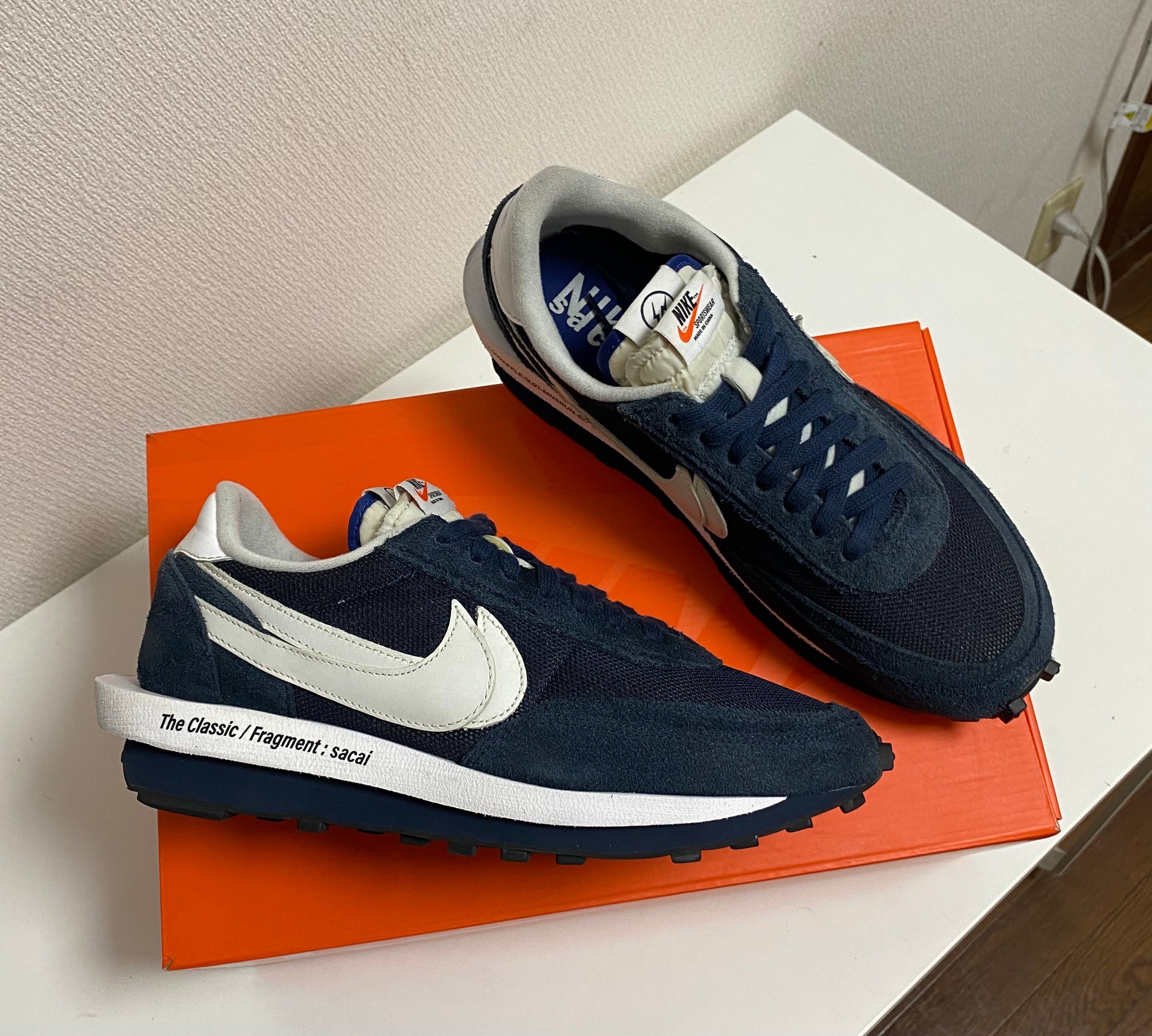 Fragment × sacai × Nike LD Waffle "Blackended Blue"