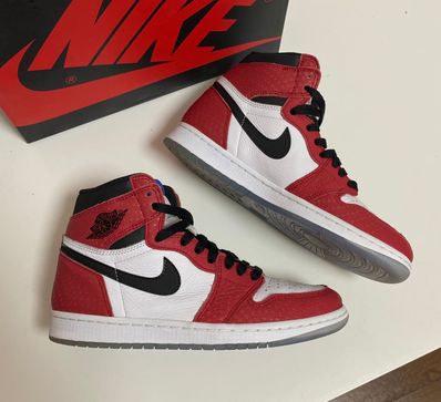 Spiderman × Nike Air Jordan 1 Origin Story "Gym Red/White/Photo Blue/Black"
