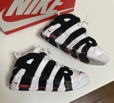 NIKE AIR MORE UPTEMPO "WHITE/BLACK/UNIVERSITY RED"(2020)