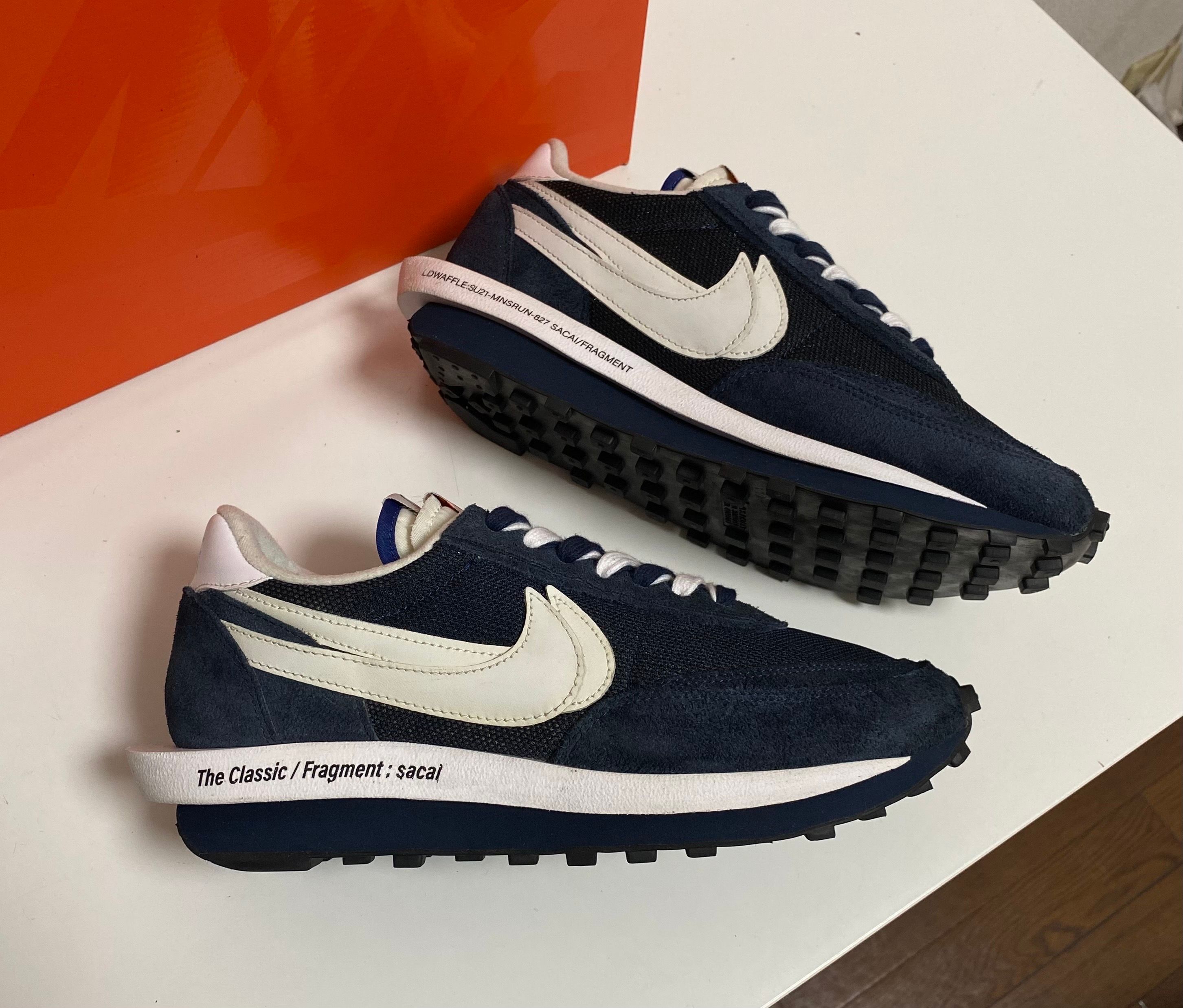 Fragment × sacai × Nike LD Waffle "Blackended Blue"
