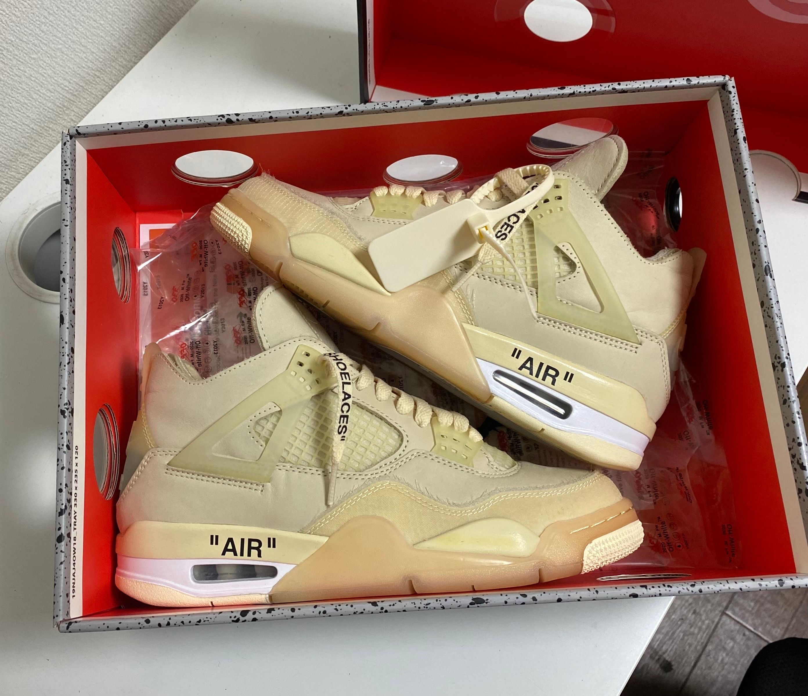 Off-White × Nike Women's Air Jordan 4 SP "Sail"