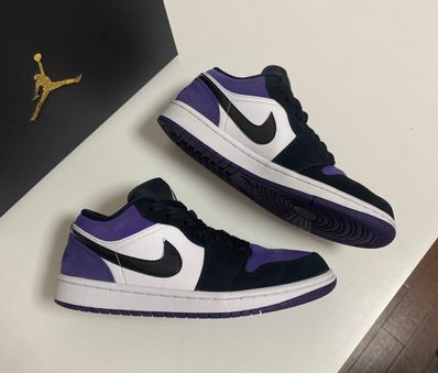 Nike Air Jordan 1 Retro Low "White/Black/Court Purple"