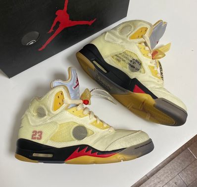 Off-White × Nike Air Jordan 5 "Sail"