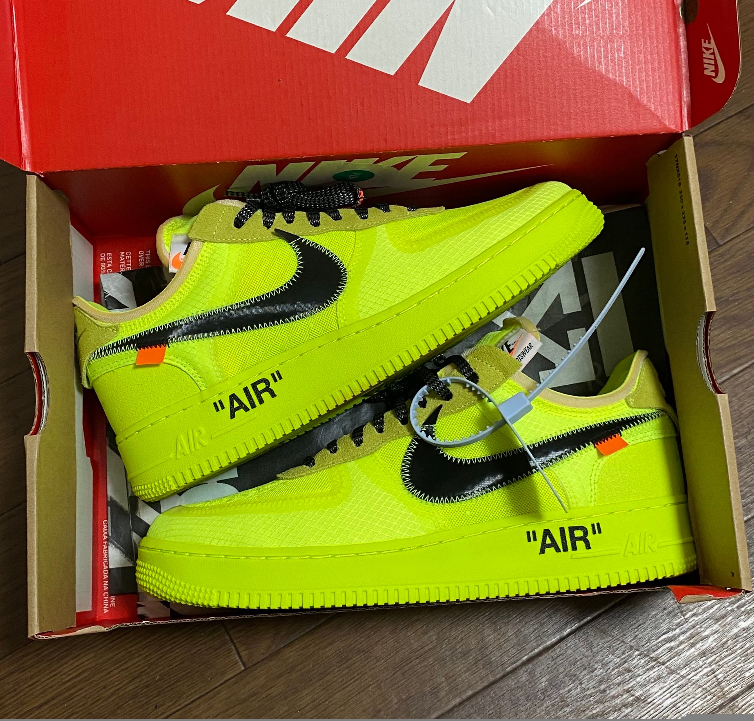 Off-White × Nike Air Force 1 Low "Volt"
