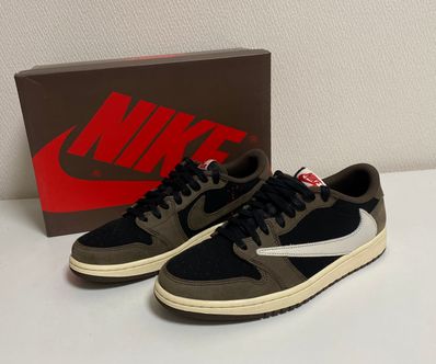 Travis Scott × Nike Air Jordan 1 Low OG SP-T "Black/Dark Mocha"