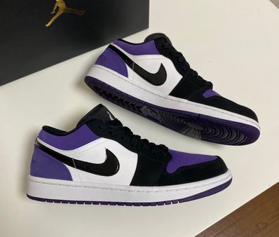 Nike Air Jordan 1 Retro Low "White/Black/Court Purple"