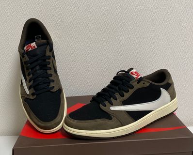Travis Scott × Nike Air Jordan 1 Low OG SP-T "Black/Dark Mocha"