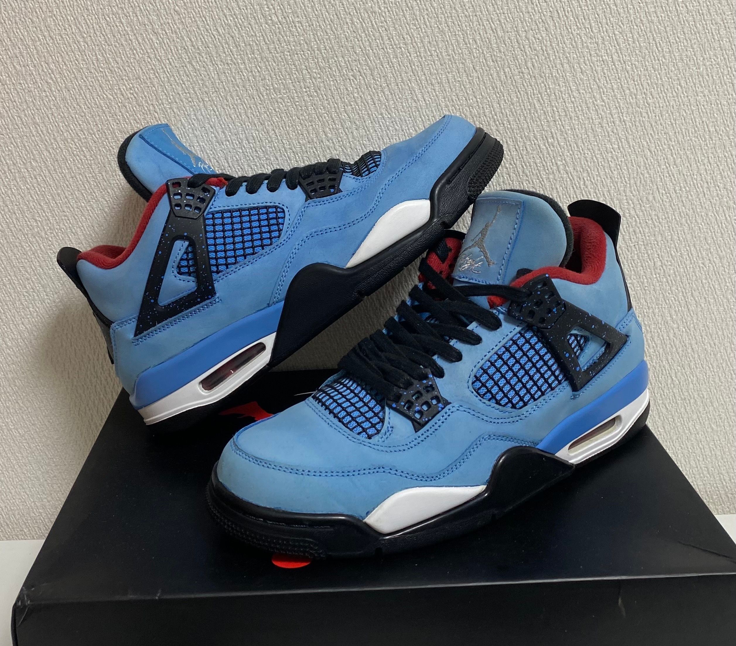 Travis Scott × Nike Air Jordan 4 Retro Cactus Jack "University Blue"