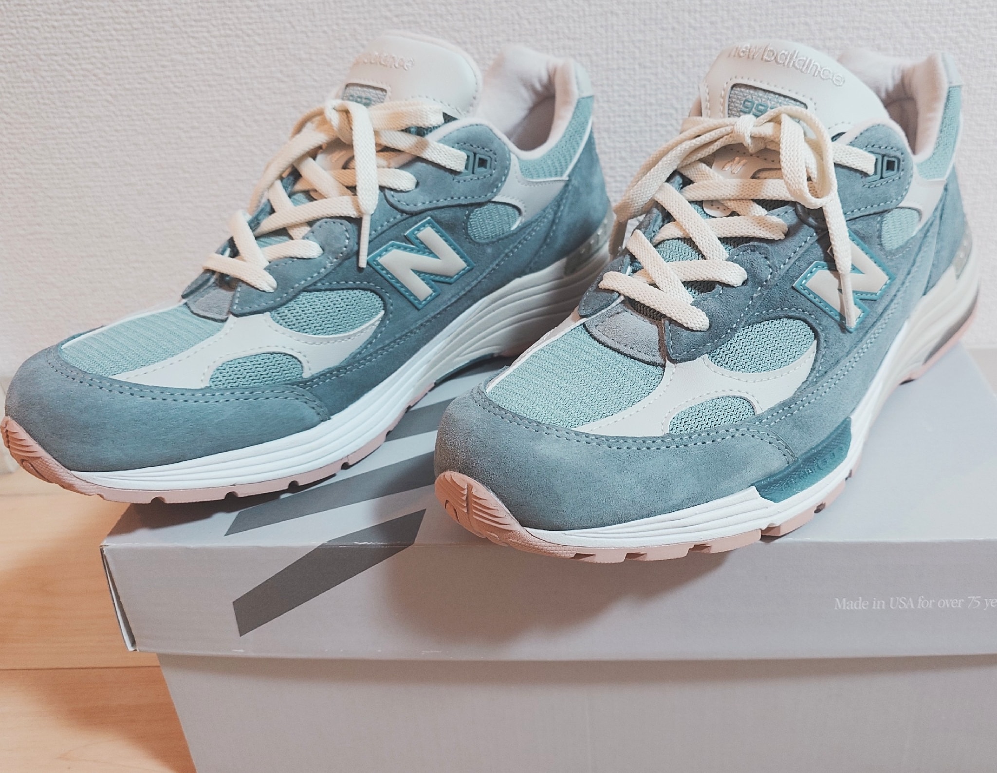 KITH × New Balance 992 "Aegean Blue/Shadow Gray"