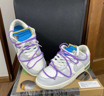 Off-White × Nike Dunk Low "Sail/Neutral Gray"