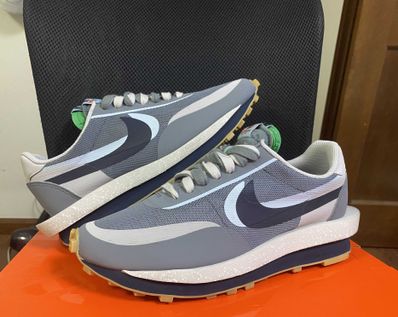 CLOT × Sacai × Nike LD Waffle "Grey Obsidian/Cool Grey"
