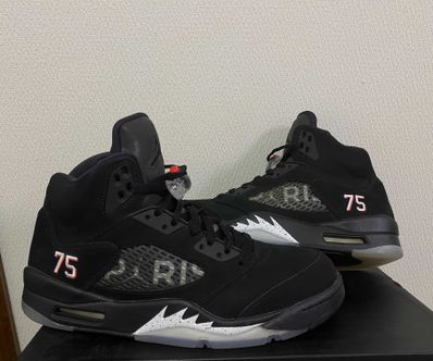 NIKE AIR JORDAN 5 PARIS SAINT-GERMAIN BLACK/CEMENT GREY