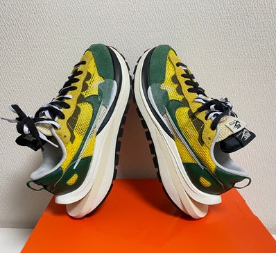 sacai × Nike Vapor Waffle "Tour Yellow/Stadium Green-Sail"