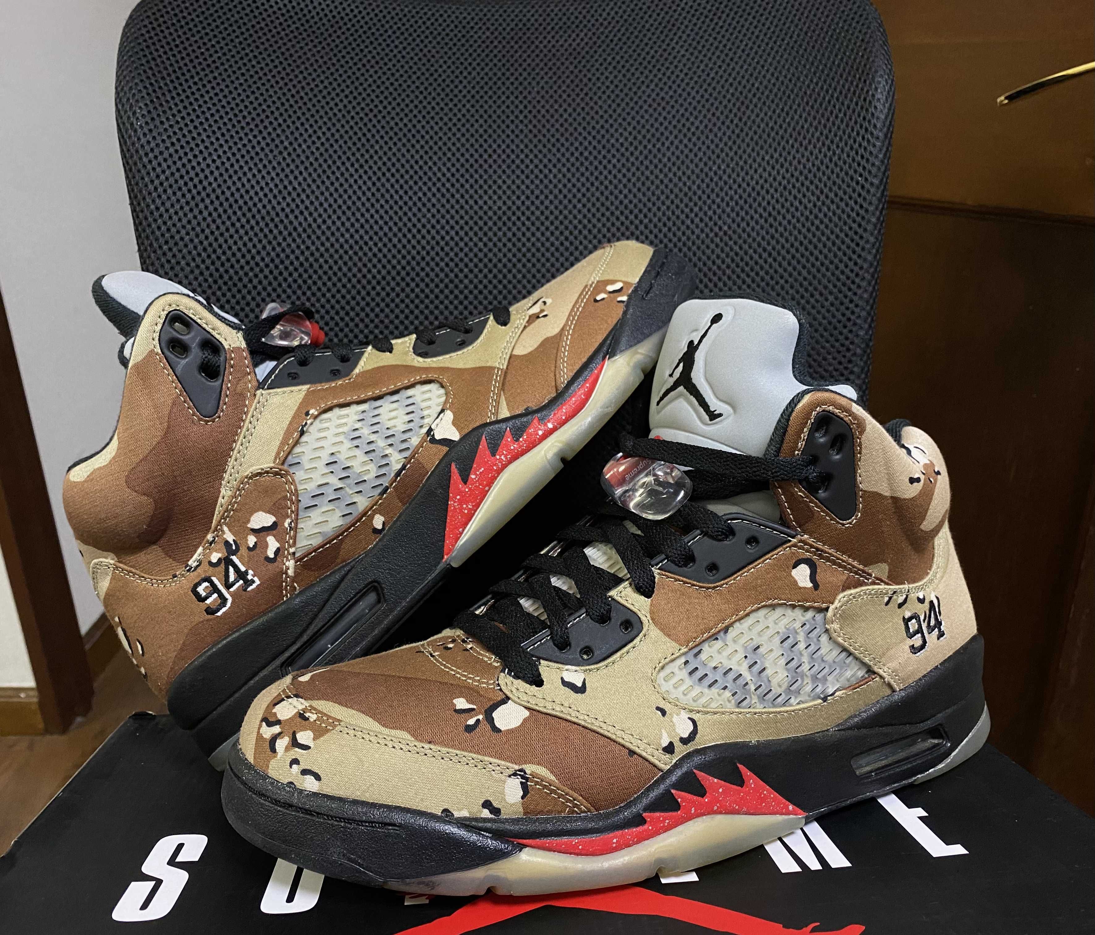 Supreme × Nike Air Jordan 5 Retro "Desert Camo"