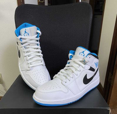 Nike Air Jordan 1 Mid "White/Laser blue"