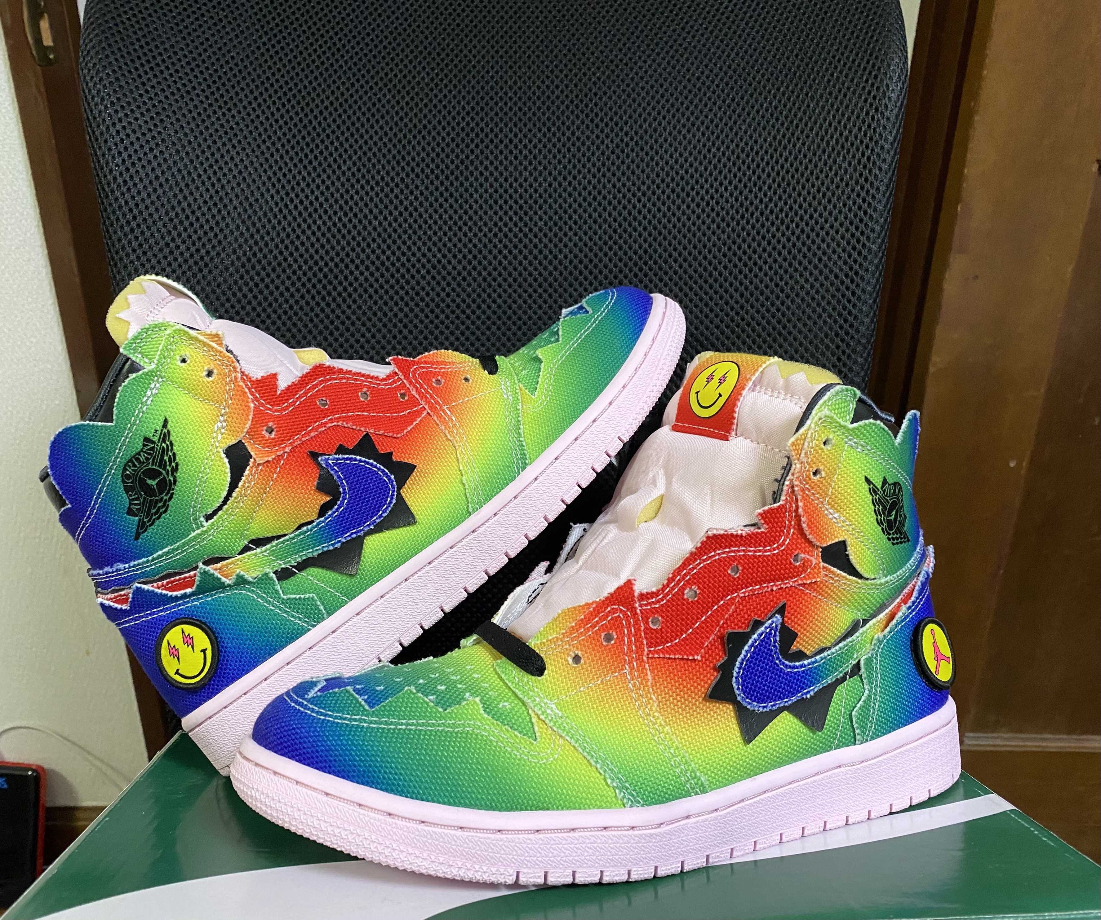 J Balvin × Nike Air Jordan 1 High OG "Rainbow"