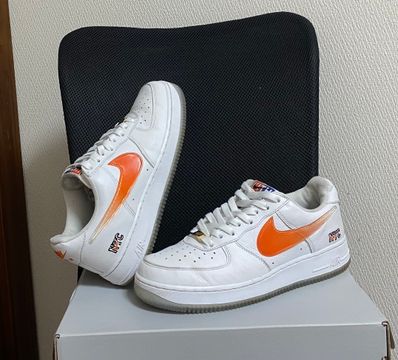 KITH × Nike Air Force 1 Low "White/Rush Blue/White/Brilliant Orange"