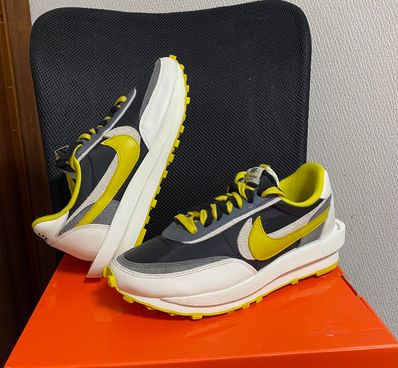 UNDERCOVER × sacai × Nike LD Waffle "Black/Sail-Dark Grey-Bright Citron"