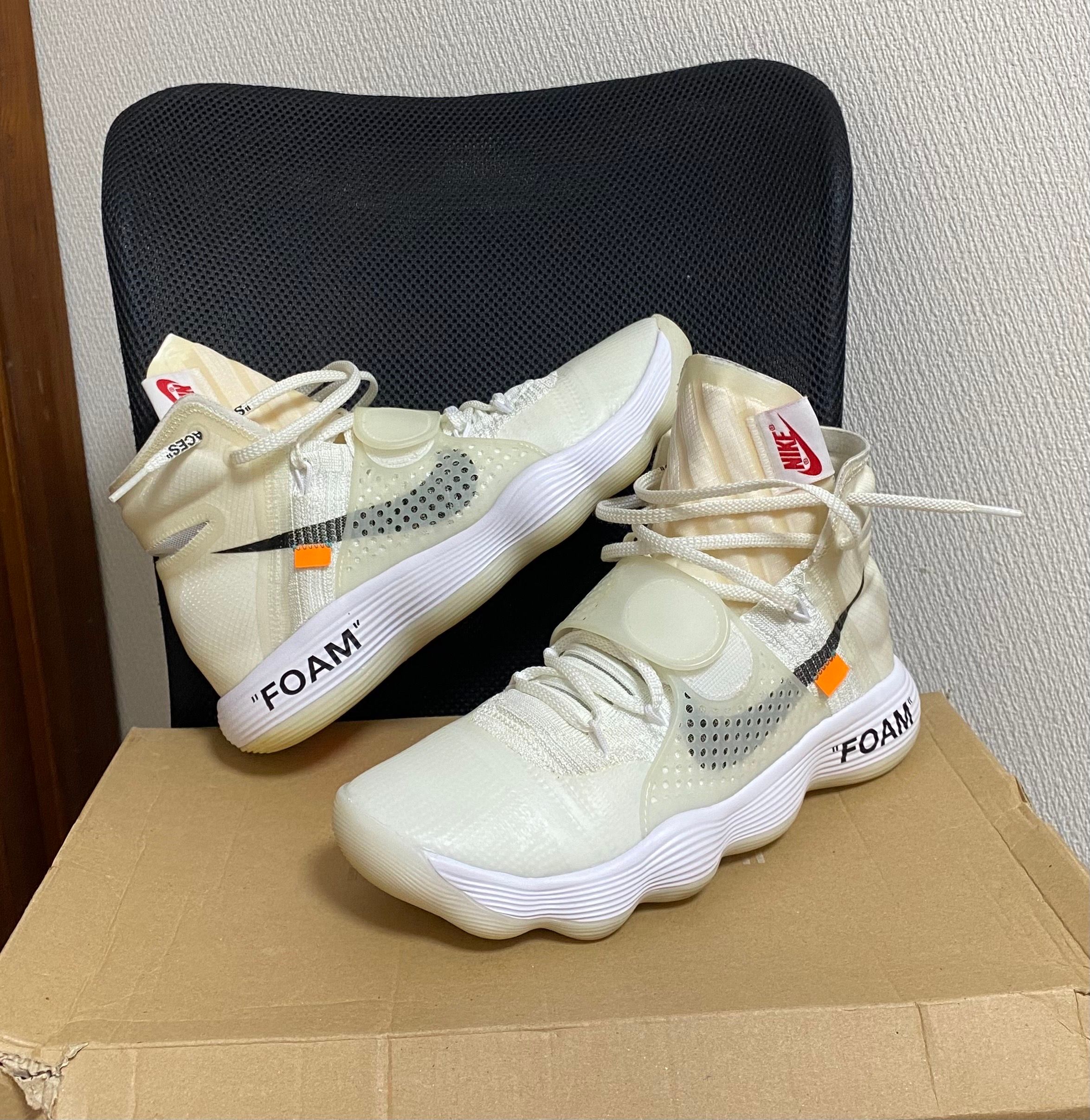 Off-White × Nike React Hyperdunk 2017 Flyknit "The 10/White"