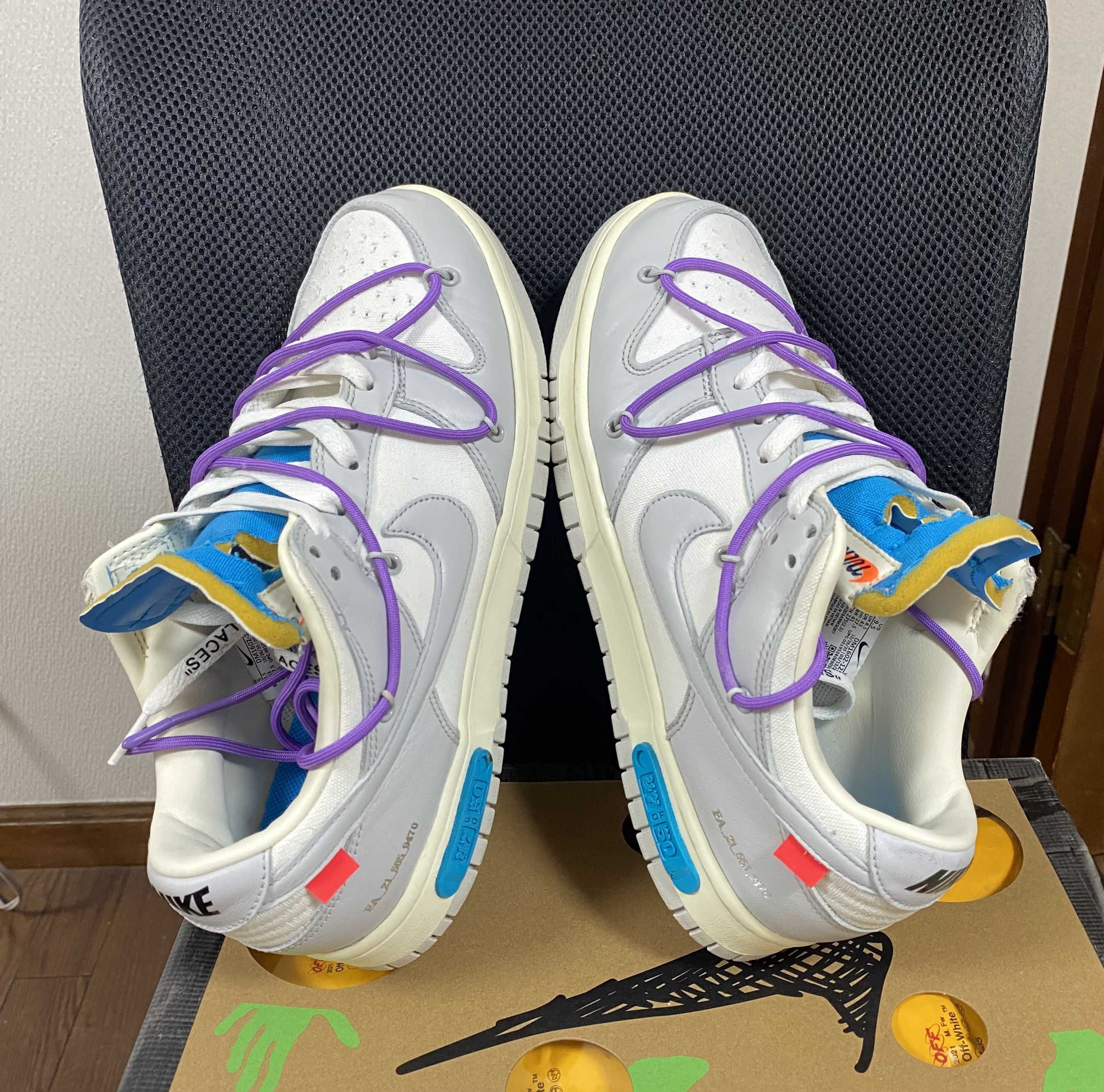 Off-White × Nike Dunk Low "Sail/Neutral Gray"