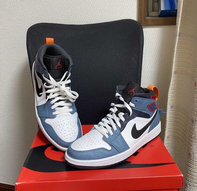 FACETASM × Nike Air Jordan 1 Mid "White/Navy"