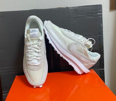 sacai × Nike LDV Waffle "Triple White"