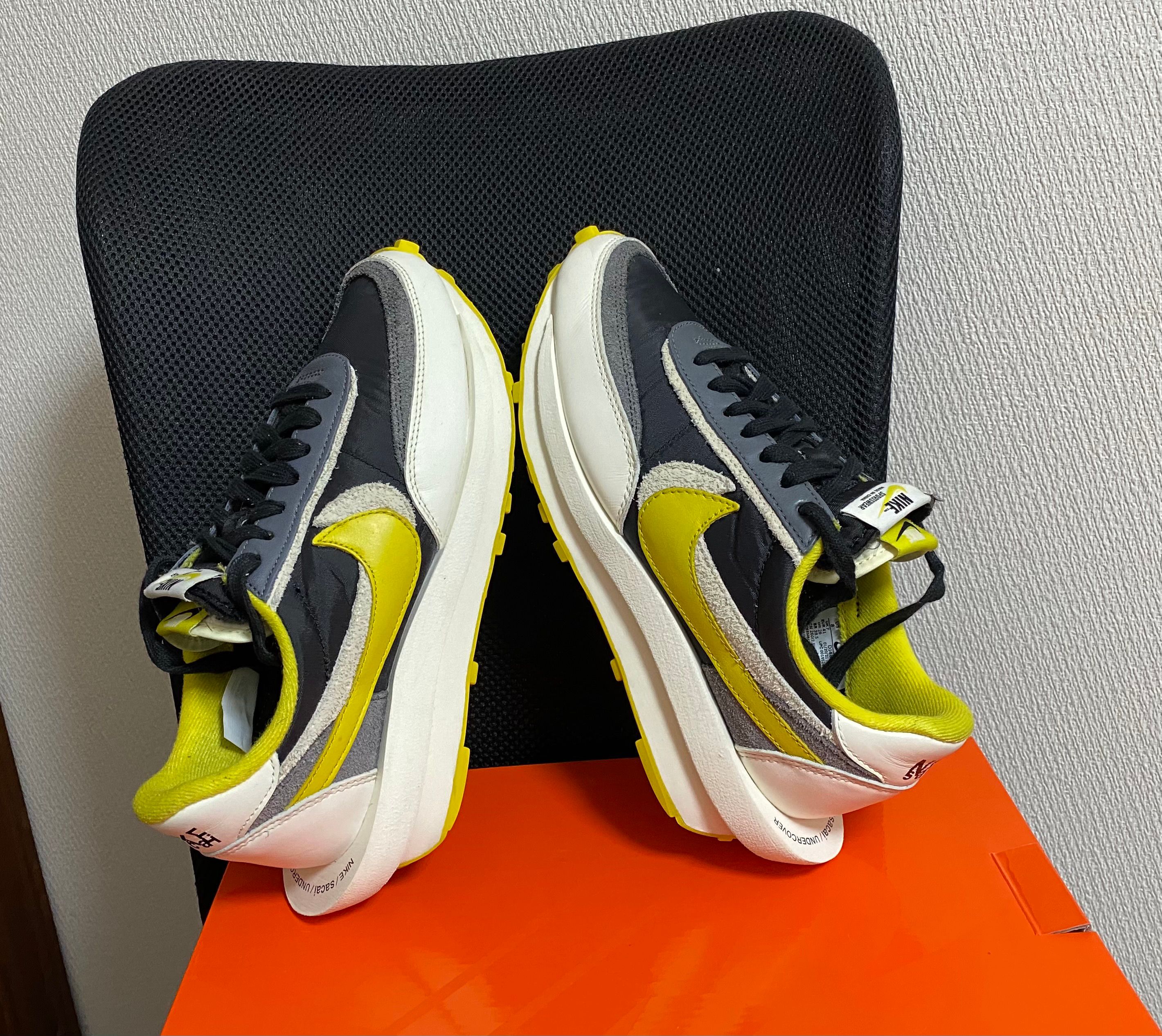 UNDERCOVER × sacai × Nike LD Waffle "Black/Sail-Dark Grey-Bright Citron"