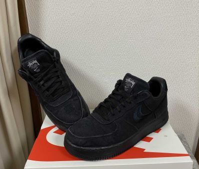 Stussy × Nike Air Force 1 Low "Triple Black"