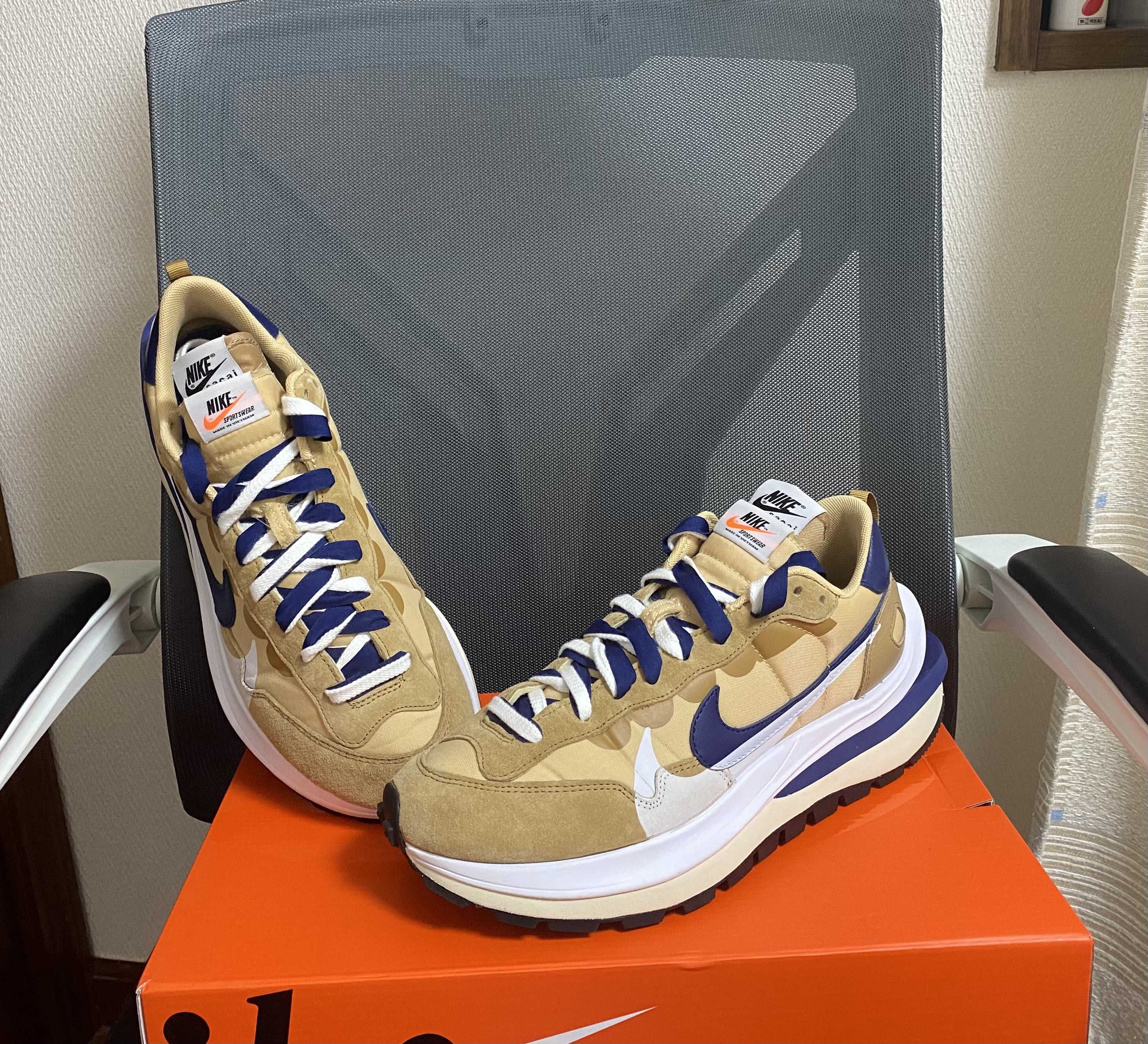 Sacai × Nike Vapor Waffle "Sesame And Blue Void"