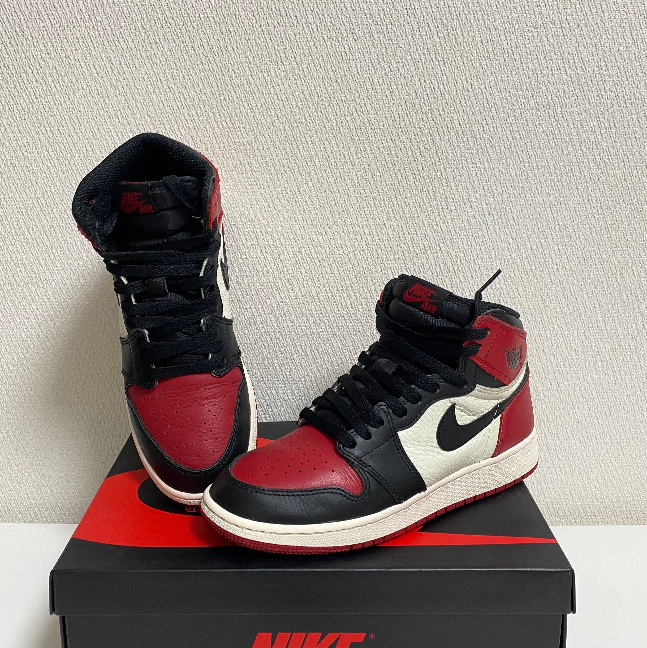 Nike GS Air Jordan 1 Retro High "Bred Toe"