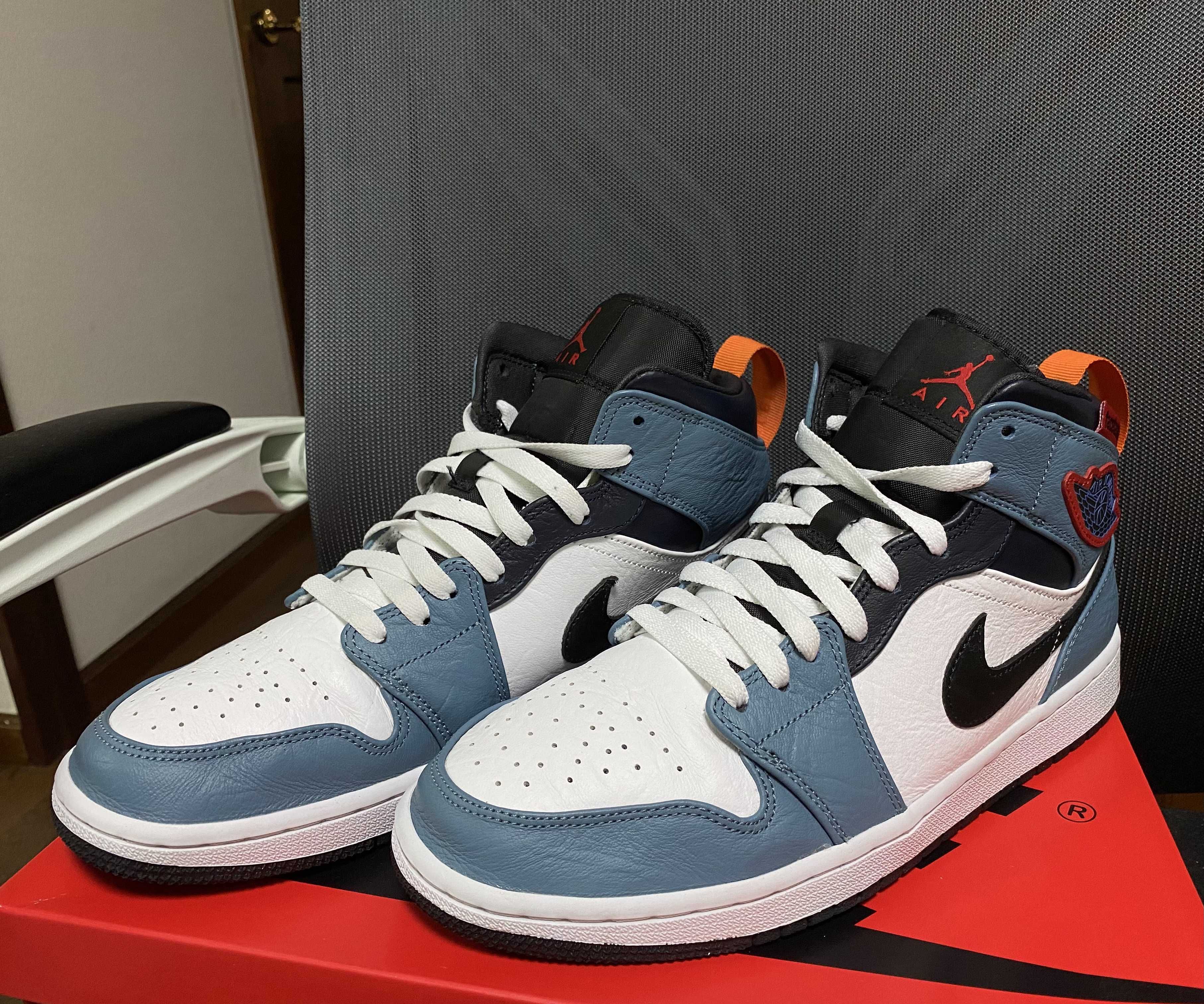 FACETASM × Nike Air Jordan 1 Mid "White/Navy"