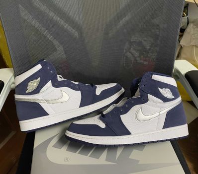 Nike Air Jordan 1 High OG CO.JP "White/Midnight Navy" (2020) (Standard Box)