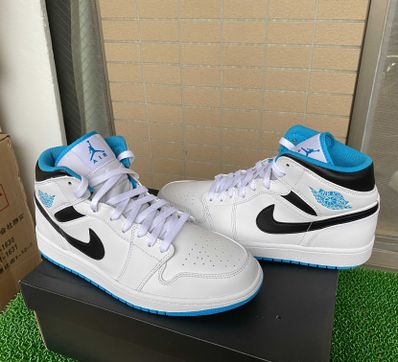 Nike Air Jordan 1 Mid "White/Laser blue"