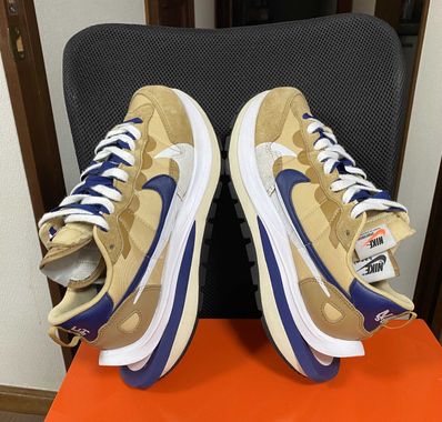 Sacai × Nike Vapor Waffle "Sesame And Blue Void"