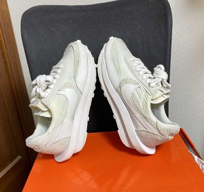 sacai × Nike LDV Waffle "Triple White"