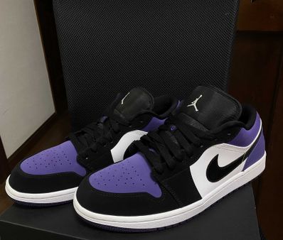 Nike Air Jordan 1 Retro Low "White/Black/Court Purple"