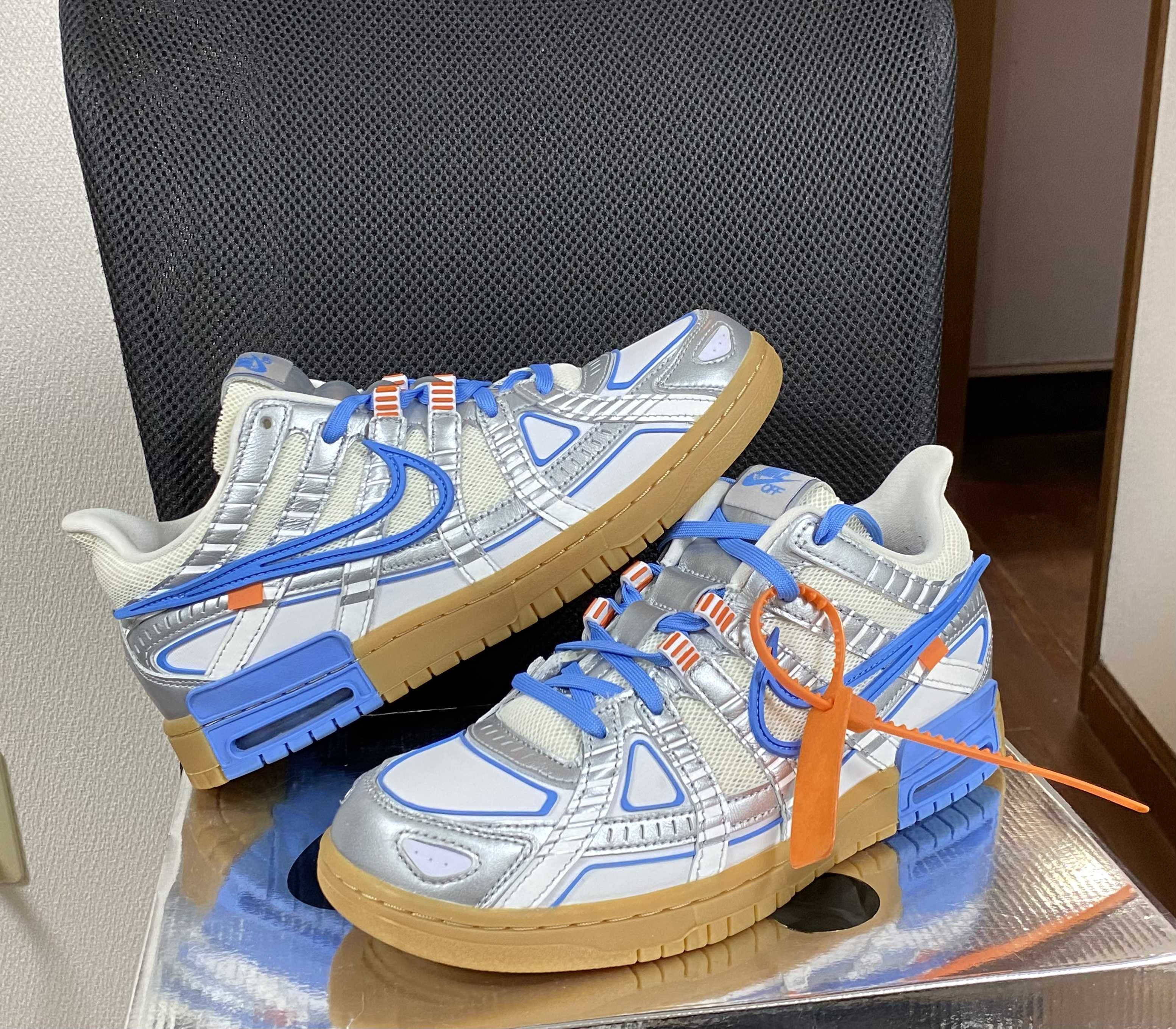 Off-White × Nike Air Rubber Dunk "White/University Blue" 
