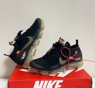 Off-White × Nike Air Vapormax "Black/Total Orange/Clear"