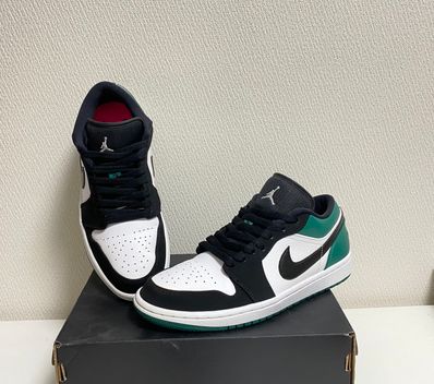 Nike Air Jordan 1 Low "White Black Mystic Green"