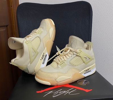 Off-White × Nike Women's Air Jordan 4 SP "Sail"