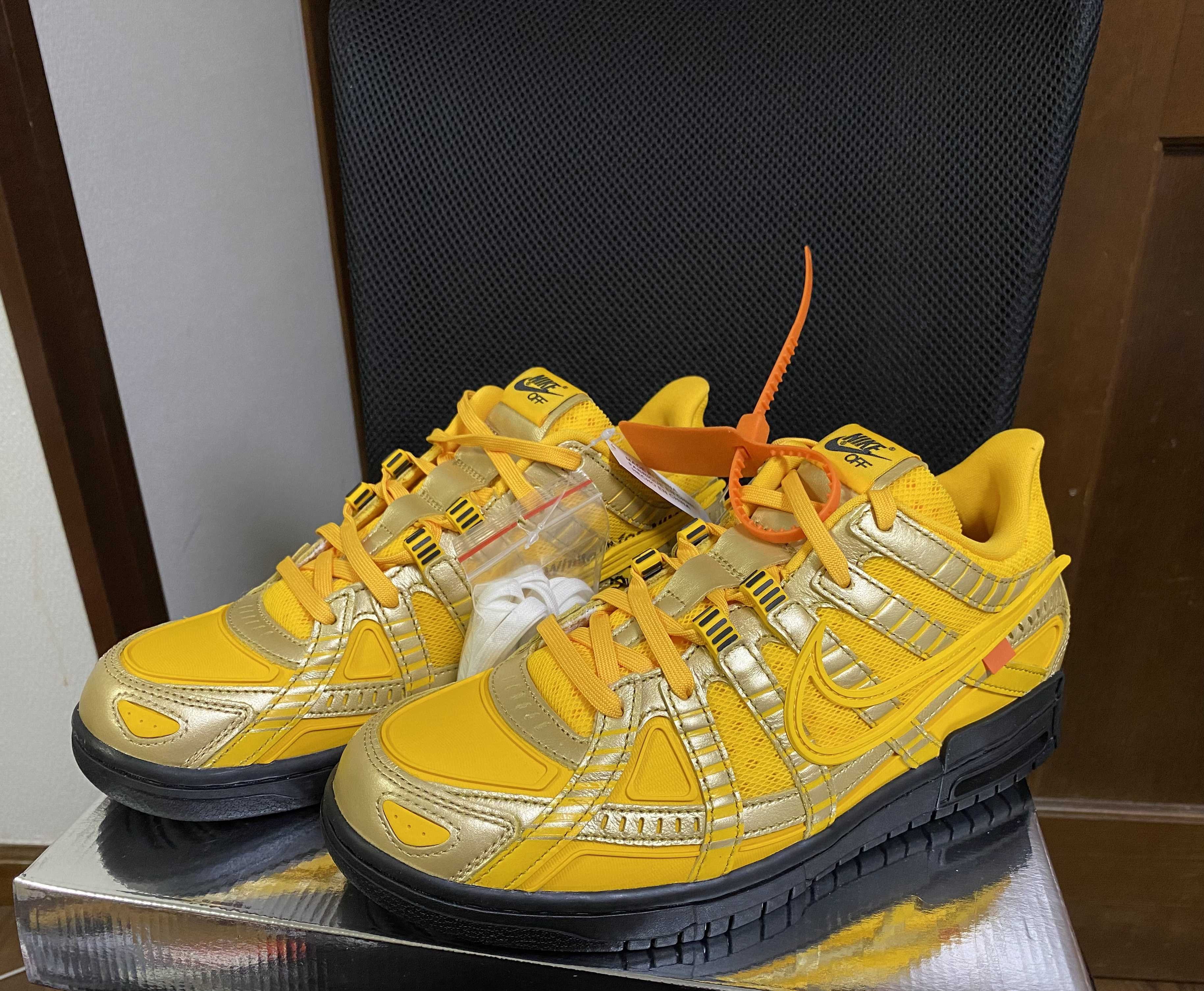 Off-White × Nike Air Rubber Dunk "University Gold"